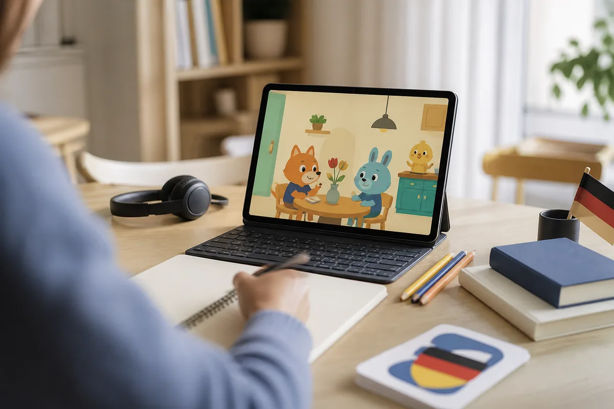 Apprendre l'allemand avec les dessins animés